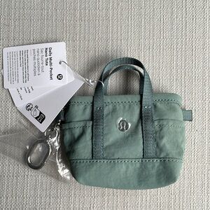 lululemon athletica daily multi pocket nano tote in CRBU (Crater Blue)